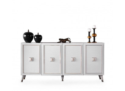 Kredenz Sideboard Schaf Holzkabinet Wäiss Holz Kommode Luxus