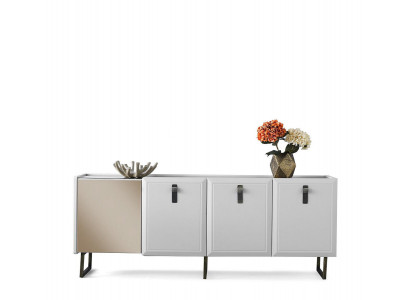 Anrichte Sideboard Schaf Holz Kommode Modern Wäiss Holzschaf