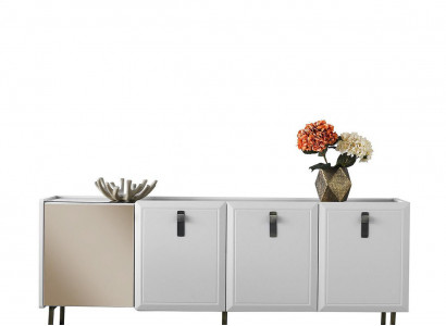 Anrichte Sideboard Schaf Holz Kommode Modern Wäiss Holzschaf