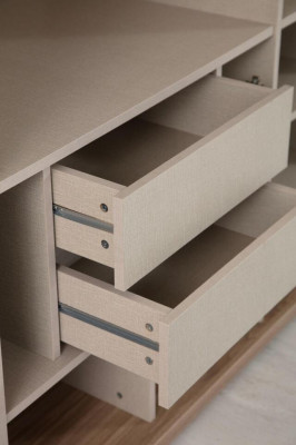 Beige Schlofkummer Kleederschaf Designer 2-Dieren Glasschaf Neit