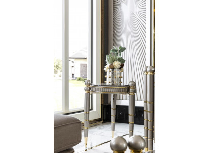 Bäistelltisch Gro Design Elegant Schéint Wunnzëmmer Modern Luxus Dëscher