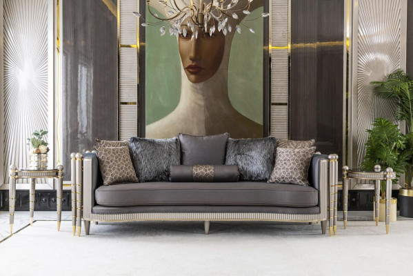 Bäistelltisch Gro Design Elegant Schéint Wunnzëmmer Modern Luxus Dëscher