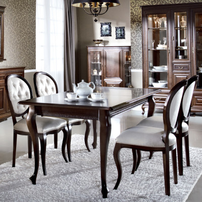 Iessdësch Miwwelen Iesszëmmer Dëscher 130x100 Brongen Dësch Holzdësch Holz