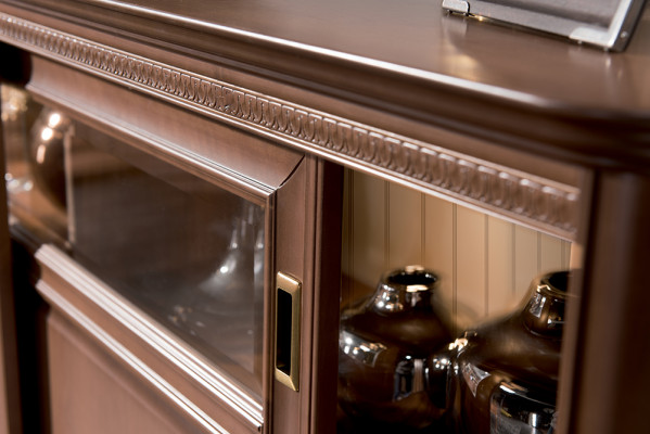 Hausbar Schräiner Wunnzëmmer Schränker Barschräin Vitrine Italienesch Miwwelen Holz