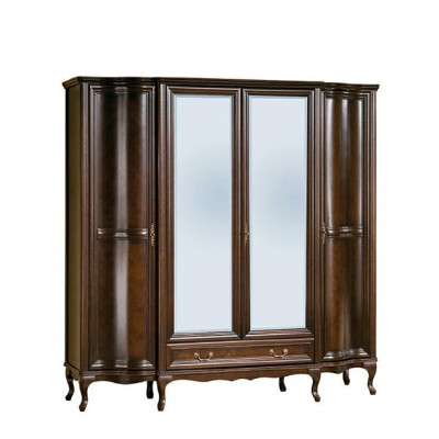Italienesch Stil Schlofkummer komplett Miwwelen Bett Nuetsdësch Schaf Komod 1