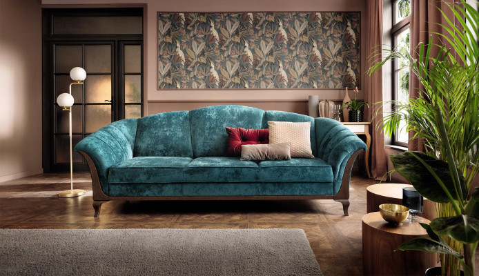 Schlofsofa Dräisetzer Modern Stil Miwwelen Sofae 3 Sëtzer Moderne Sofa Couchen Neien