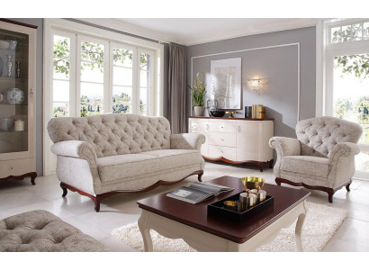 Schlofzofa Dräisëtzer Modern Stil Wunnzëmmer Sofa 3er Designer Miwwel Couchen Nei