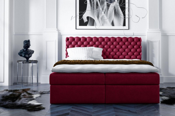 Chesterfield Boxspringbett Duebelbett Eebett Bett Polsterbett Better 200x200cm
