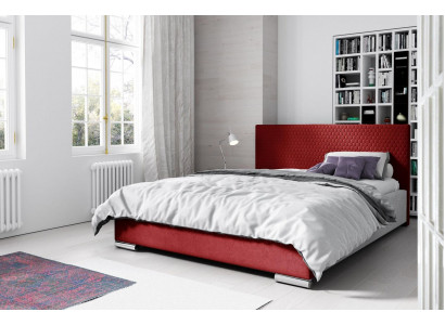 Bettkader Duebelbett Bett Rout Ehebed Better Gepolstert Bett Modern Polyester 180cm.
