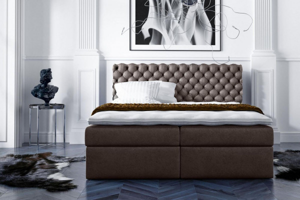 Chesterfield Boxspringbett Duebelbett Eebett Bett Polsterbett Better 200x200cm