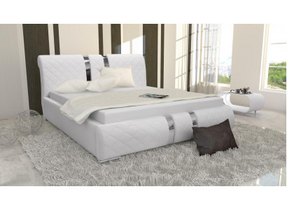 Bettgestell mat Këscht Bett Bettkader Wäiss Better 180cm Duebelbett Bestietsbett Nei
