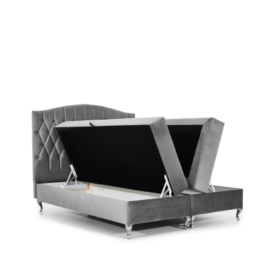 Duebelbett Eeljebett Bettgestell Bett Polsterbett Better Boxspringbett Polyester