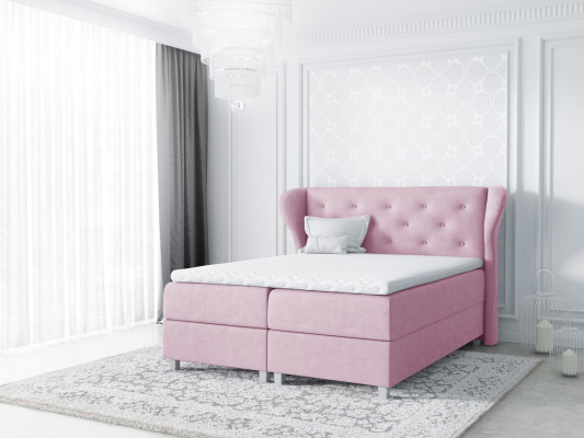 Stoff Boxspringbett Textil Design Duebel Hotel Modern Bett Schlofzëmmer Better