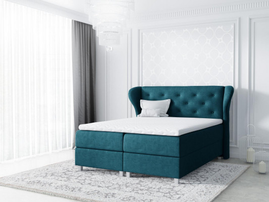 Stoff Boxspringbett Textil Design Duebel Hotel Modern Bett Schlofzëmmer Better