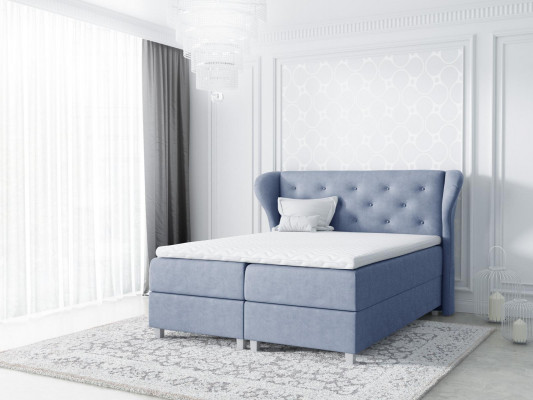 Stoff Boxspringbett Textil Design Duebel Hotel Modern Bett Schlofzëmmer Better