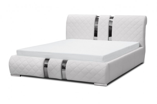 Bettgestell mat Këscht Bett Bettkader Wäiss Better 180cm Duebelbett Bestietsbett Nei