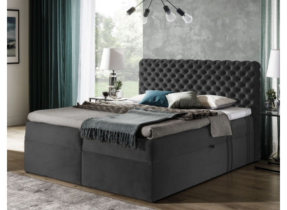 Chesterfield Boxspringbett Schlofzëmmer Miwwelen Better King Size Samt Hotel Neit