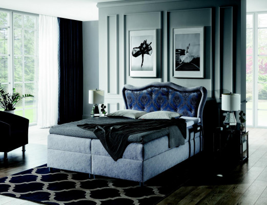 Klassesch Bett Boxspring Better Barock Schlofkummer Miwwelen Luxus Ariichtung