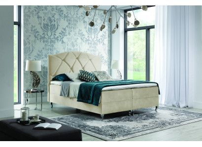 Chesterfield Boxspringbett Miwwel Better King Size Samt Hotel Nei Schlofzëmmer