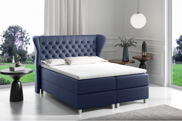 Bett Chesterfield Boxspring Miwwel Better King Size Samt Hotel Nei Schlofzëmmer
