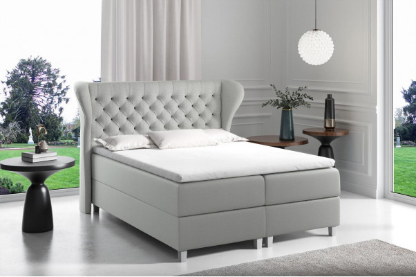 Bett Chesterfield Boxspring Miwwel Better King Size Samt Hotel Nei Schlofzëmmer