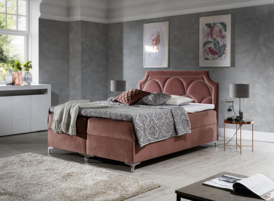 Duebel Hotel Polsterbett Bett Schlofzëmmer Better Boxspringbett Textil Design