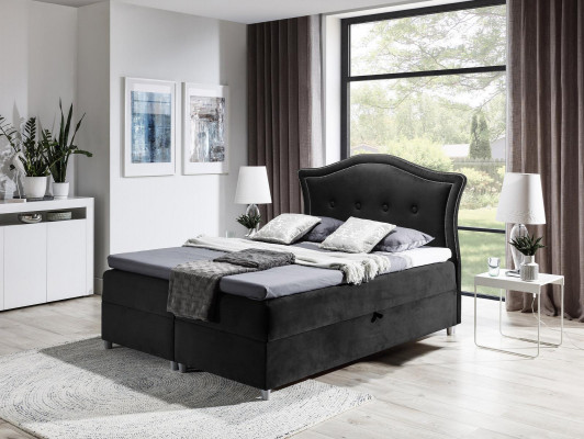 Stoff Boxspringbett Textil Design Duebelt Hotel Modern Schlofzëmmer Bett Better