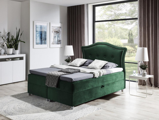 Stoff Boxspringbett Textil Design Duebelt Hotel Modern Schlofzëmmer Bett Better