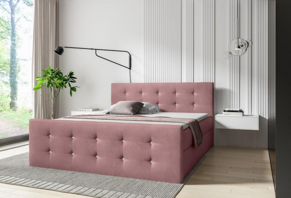 Boxspring Better Hotel Miwwelen Bett Schlofkummer Ariichtung grouss 200x200 Duebel