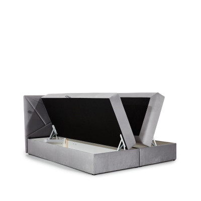 Duebelbett Bett mat Bettschaf Boxspringbett Bestietbett Better Polsterbett 180cm