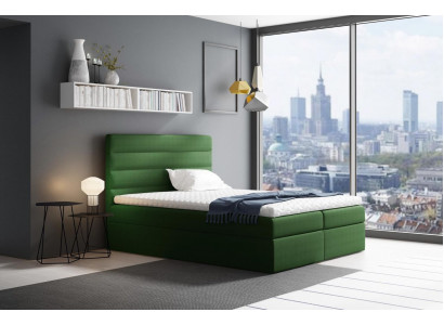 Bett mat Bettkëscht Ehebeet Better Gréng Polsterbett Boxspringbett Duebelbett Nei