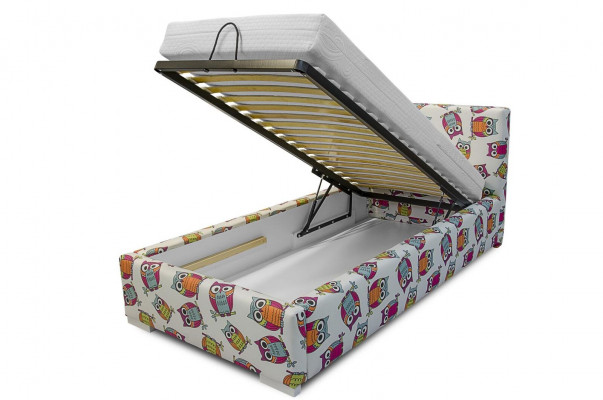 Jugendbett Kannerbett Kids Design Modern Bett Kannerzëmmer 90 cm Bettkëschten Nei