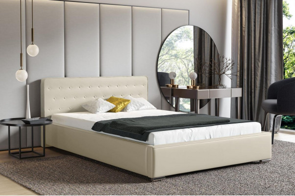 Duebelbett Hochzäitsbett Bettgestell Bett Gepolstert Bett Polyester Better Polyester Bettgestell Neit