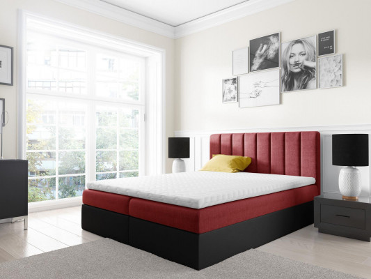 Boxspringbett Duebelbett Bett mat Bettkëscht Ehebett Better 180cm Polsterbett
