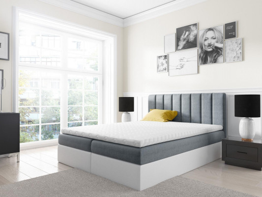 Boxspringbett Duebelbett Bett mat Bettkëscht Ehebett Better 180cm Polsterbett