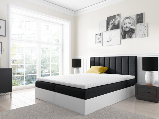 Boxspringbett Duebelbett Bett mat Bettkëscht Ehebett Better 180cm Polsterbett