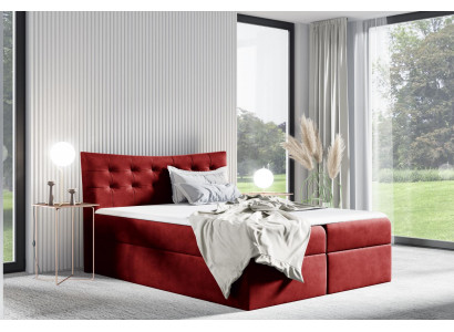 Bett Bettkëscht Boxspringbett Schlofkummer Polster Design Duebel Hotel 180x200