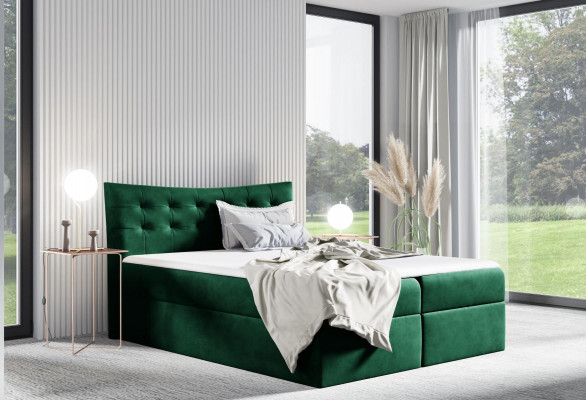 Bett Bettkëscht Boxspringbett Schlofkummer Polster Design Duebel Hotel 180x200