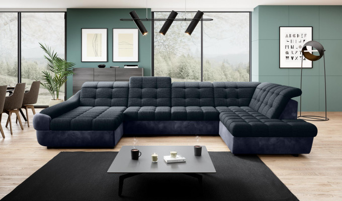 Sofa Couch Polster Garnitur Wohnlandschaft Design Ecksofa U Form Sofae Couchen