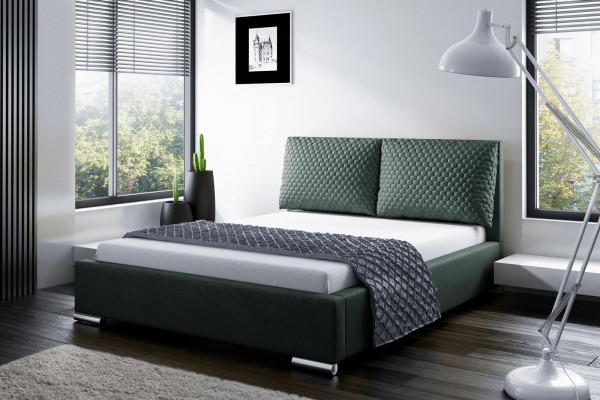 Bettgestell Design duebelt Hotel modern Bett Schlofzëmmer Better Polsterbett nei