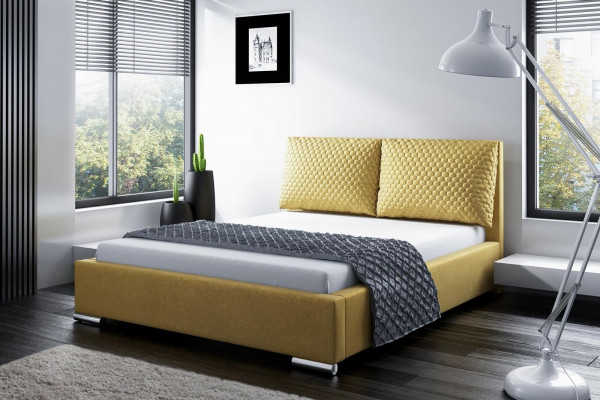 Bettgestell Design duebelt Hotel modern Bett Schlofzëmmer Better Polsterbett nei