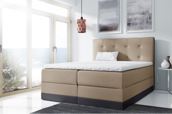 Mariagebett Bett Rosa Polsterbett Better Boxspring Bett Duebelbett mat Matrass Nei