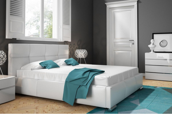 Betteram Deschign Duebel Hotel Modern Bett Schlofzëmmer Better Wäiss Nei