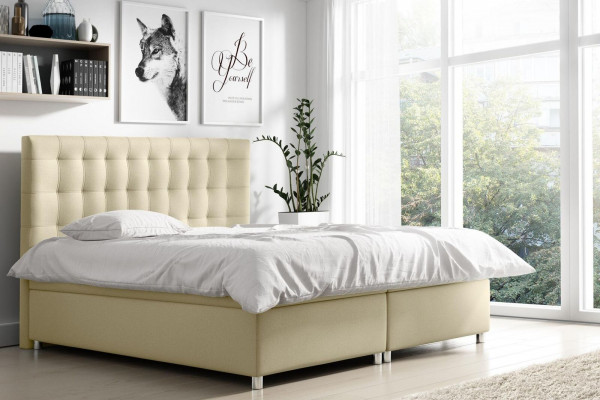 Bettgestell gepolstert Bett Boxspringbett Design Duebel Hotel Modern Bett 160x200 Nei