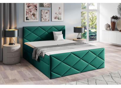 Bett Bettkëschte Boxspringbett 180x200 Schlofzëmmer Design duebelt Modern