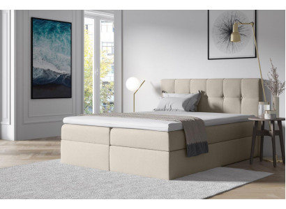 Stoff Boxspringbett Textil Design Duebel Hotel Schlofzëmmer Modern Bett Better