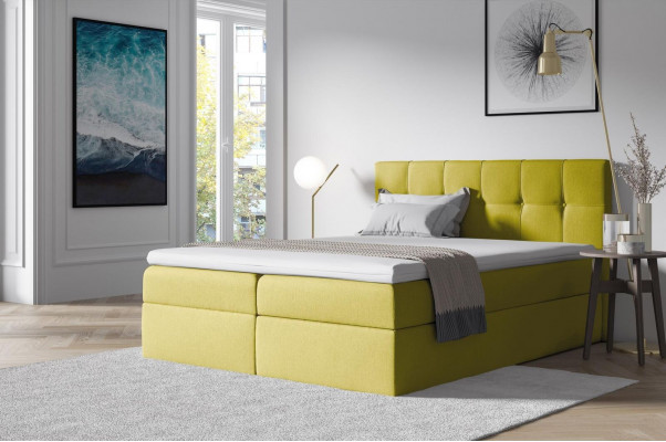 Stoff Boxspringbett Textil Design Duebel Hotel Schlofzëmmer Modern Bett Better