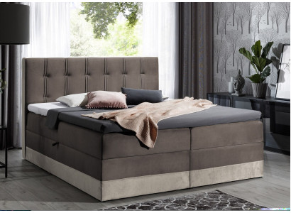 Boxspringbett Miwwelen Duebel Hotel 180x200 Schlofkummer Bett mat Bettkëscht Neit