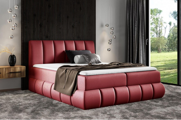 Bett mat Bettkëscht Eebett Better Boxspringbett Duebelbett Polsterbett Hotel