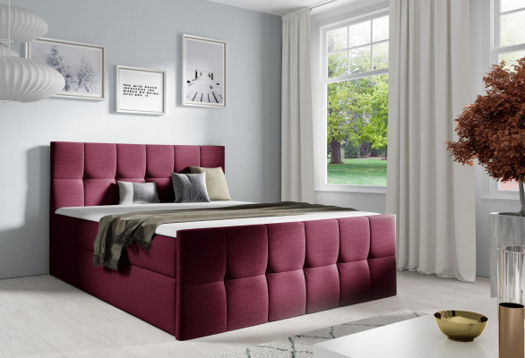 Bett Bettkasten Boxspringbett Schlofzëmmer Polster Design Duebel Modern